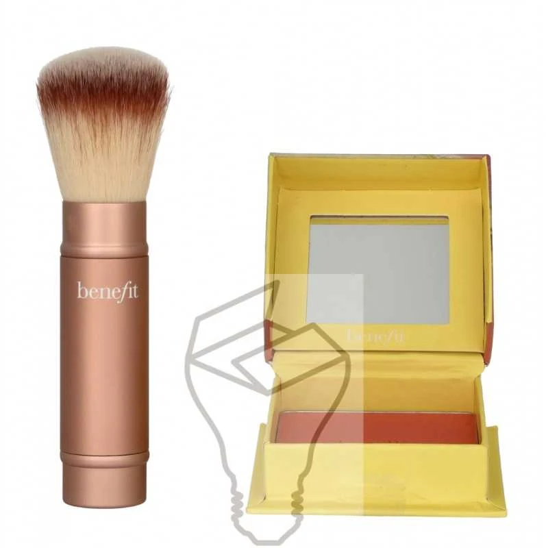 Benefit Cheek-End Getaway Set rinkinys (Shellie Blush skaistalai,6 g + Multitasking Cheek šepetėlis)