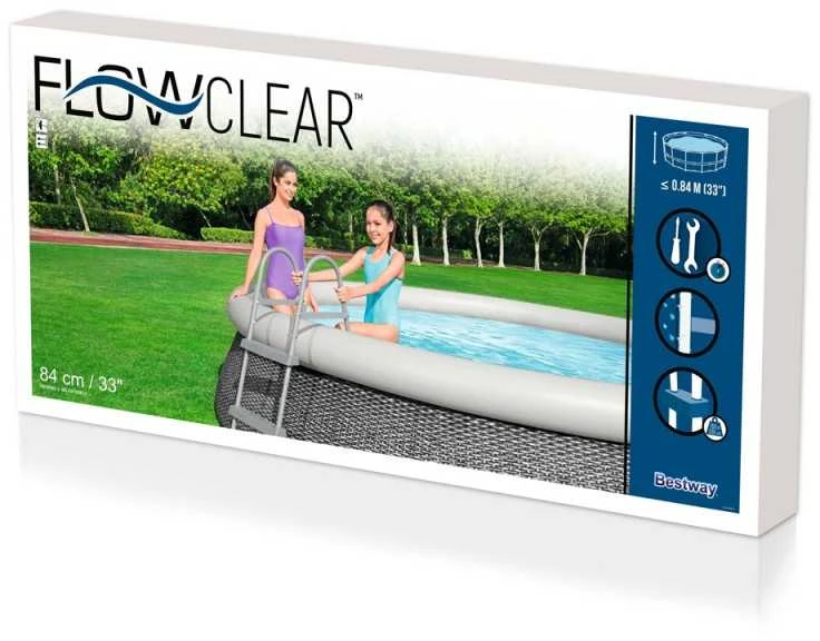 Bestway Baseino kopetėlės Flowclear, 84cm, 2 laipteliai