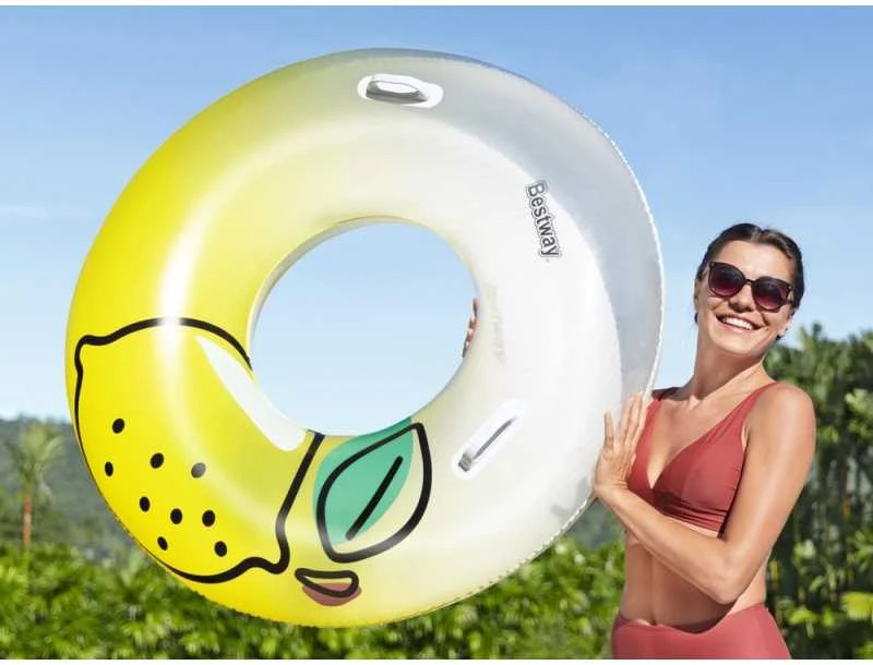 Bestway plaukimo žiedas su rankenomis LEMON 114 CM 36448