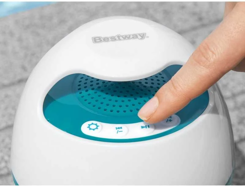 Bestway plaukiojantis MusicWave™ garsiakalbis su Bluetooth ir 58700 LED lempute
