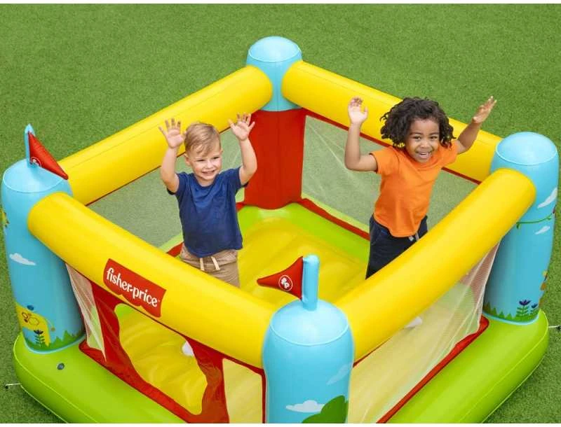 BESTWAY Fisher-Price pripučiamas batutas, 1.75m x 1.73m x 1.35m, 93553