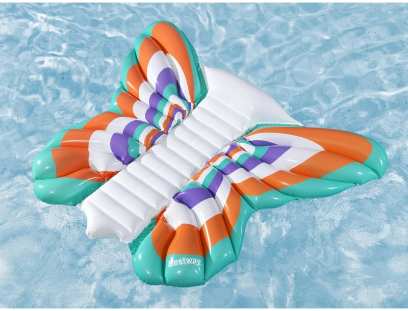 Bestway Pripučiamas paplūdimio čiužinys - didelis vandens gultas BUTTERFLY 193x176cm 43963