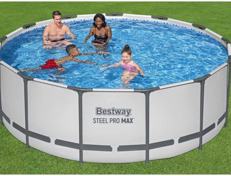 Rėminis baseinas 13 FT 396 x 122 cm plieno Pro Max BESTWAY