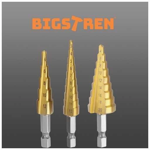 Bigstren Kūginių grąžtų rinkinys - 3 vnt.