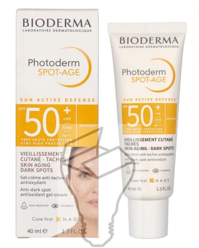 kremas veidui Apsaugo ir padeda sumažinti matomus fotosenėjimo požymius Bioderma Photoderm Spot-Age Spf50+ 40ml