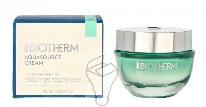 Biotherm Aquasource 48H Deep Hydration Jauninamasis Kreminis drėkinamasis kremas normaliai ir mišriai odai, 50 ml