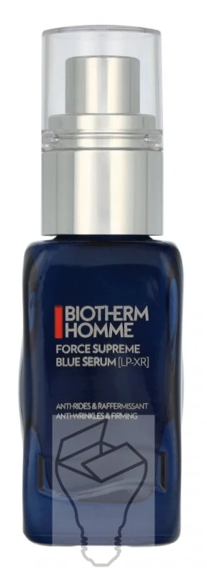 Biotherm Homme Force Supreme Mėlyna Serum Anti-Wrinkles & Firming stangrinantis veido serumas nuo raukšlių vyrams, 30 ml