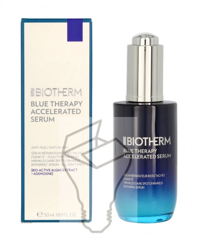 Biotherm Mėlyna Therapy Serum Accelerated Skin Serum senėjimą lėtinančio poveikio veido serumas, 50 ml