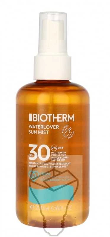 Biotherm Waterlover Sun Mist SPF 30 apsauginė dulksna nuo saulės veidui ir kūnui, 200 ml