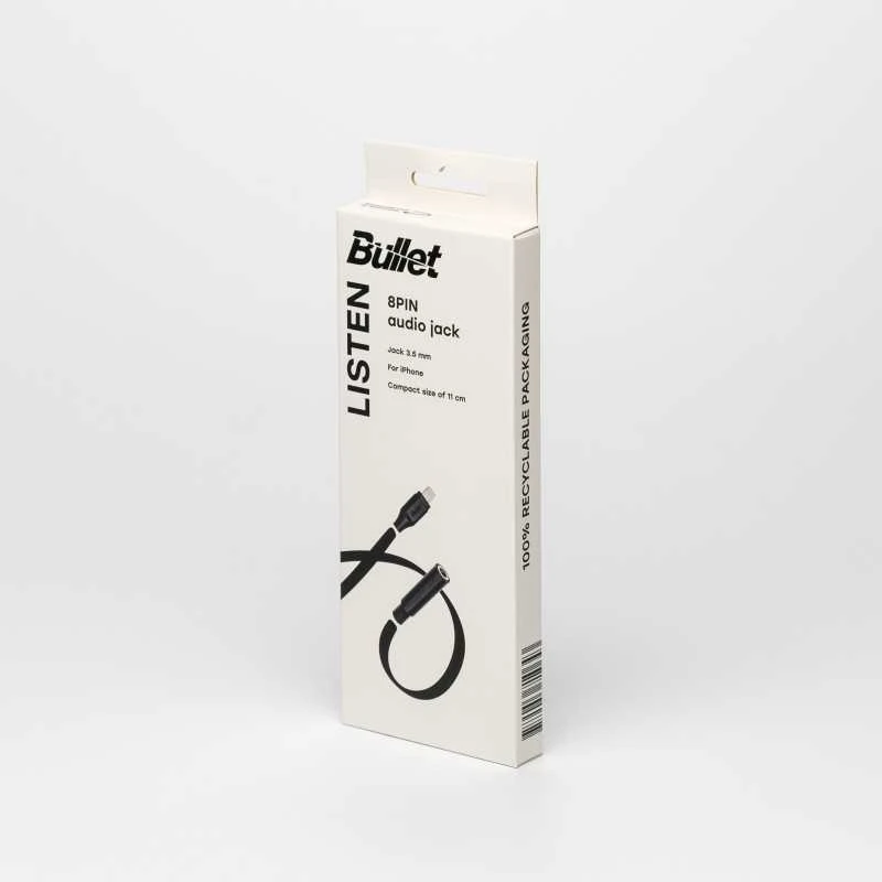 „Bullet“ adapteris 8PIN - Audio 3,5mm