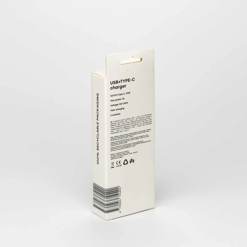 „Bullet“ kelioninis įkroviklis USB+USB-C