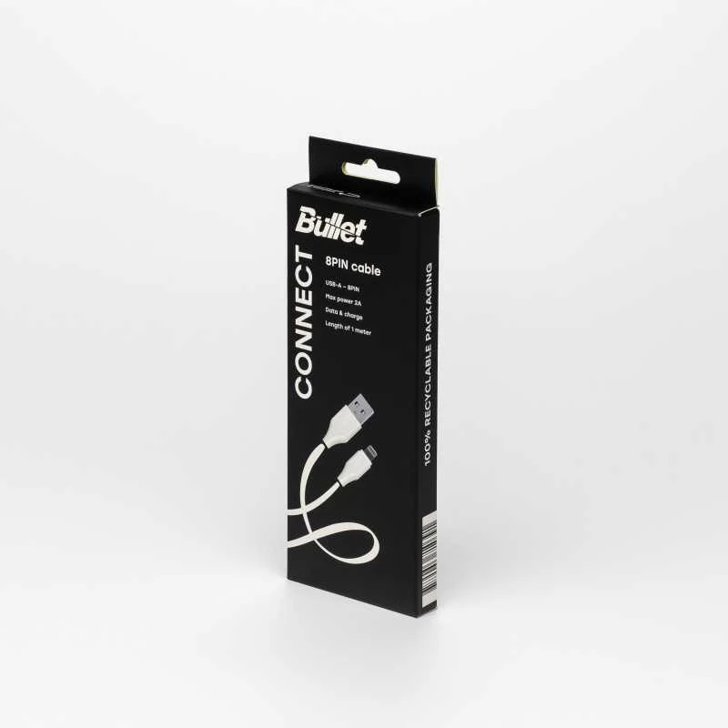 „Bullet“ laidas Eight pin - USB, 1m