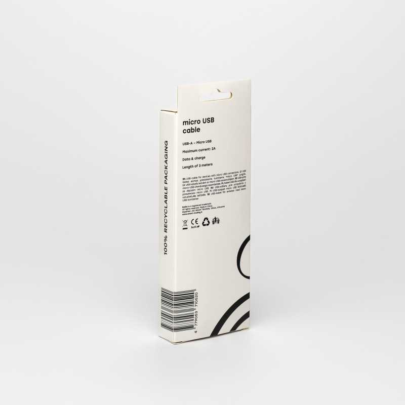 „Bullet“ laidas Micro USB - USB, 3m