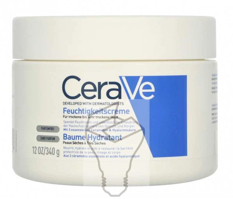 Drėkinamasis veido ir kūno kremas sausai ir labai sausai odai Cerave Moisturising Cream, 340 g