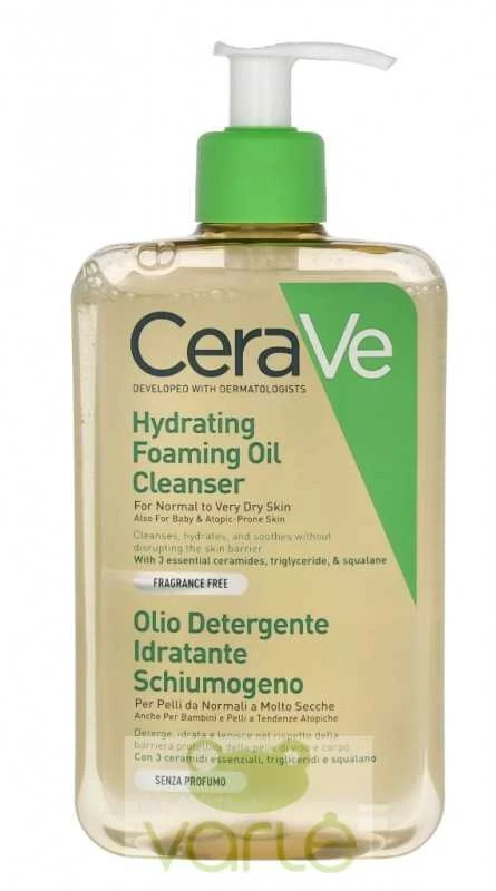 Drėkinamasis putojantis prausimosi aliejus Cerave Hydrating Foaming Oil Cleanser, 473 ml