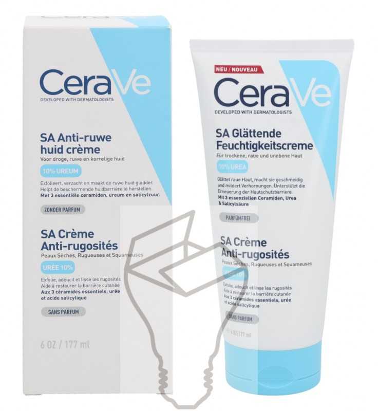 Veido kremas sausai ir šiurkščiai odai Cerave SA Smoothing Cream, 177 ml