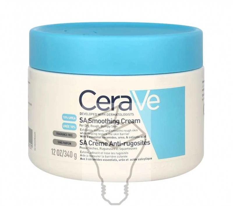 Veido kremas sausai ir šiurkščiai odai Cerave SA Smoothing Cream, 340 g