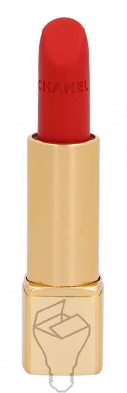 Chanel Rouge Allure Velvet švytintys matiniai lūpų dažai, 3,5 g, spalva: 57 - ROUGE FEU