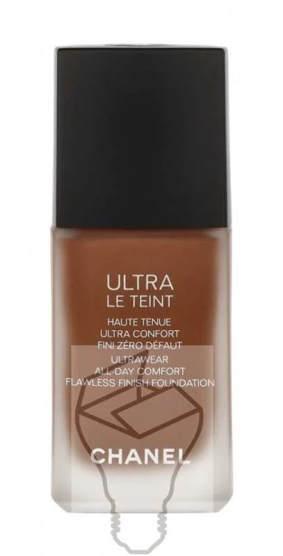 Chanel Ultra Le Teint Flawless Finish Fluid Foundation ilgai išliekanti tobulinanti kreminė pudra, matinis švytintis efektas, atspalvis: BR152, 30 ml
