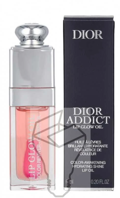 Dior Addict Lip Glow Oil maitinamasis lūpų spalvą paryškinantis aliejus, 6ml, spalva: 001 Pink
