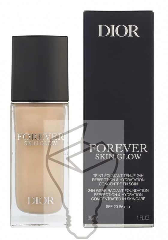 Dior Forever Skin Glow spindesio suteikiantis makiažo pagrindas, atspalvis: 0 Neutral, 30 ml