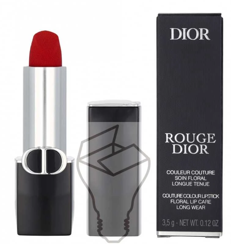 Christian Dior Dior Rouge Dior Barra De Labios 999 Satinv Elvet, 30 ml