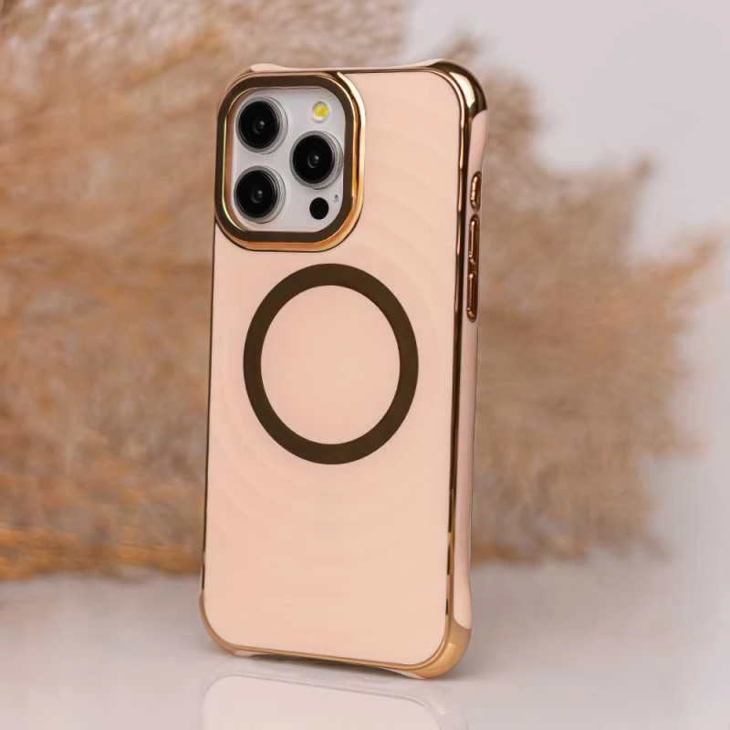 Telforceone "Circle Glam Mag" dėklas "iPhone 14 Pro 6,1", rožinės spalvos