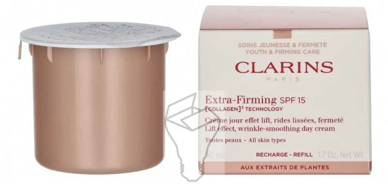 Clarins Ypač Firming Day Kremas SPF15 papildymas, 50 ml