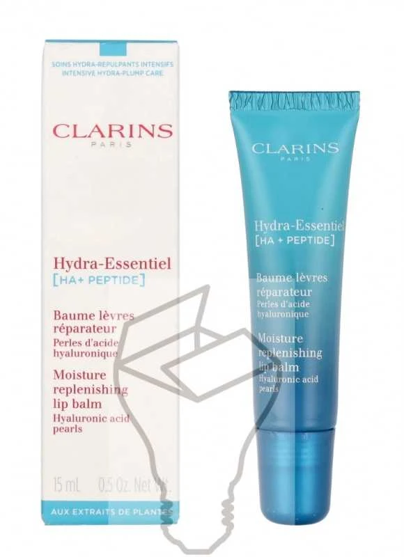 Clarins Hydra-Essentiel (Ha + Peptide) Moisture Jauninamasis Lūpų balzamas drėkinantis lūpų balzamas, 15 ml