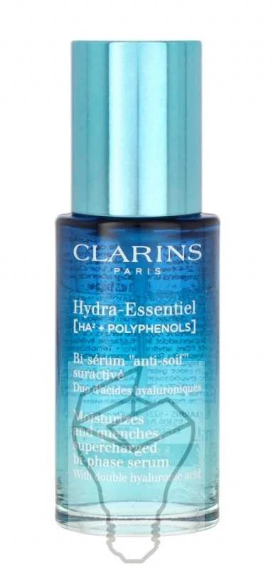 Clarins Hydra-Essentiel Bi-Phase Serum drėkinamasis veido serumas, 30 ml