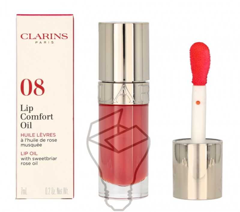 Lūpų aliejus Clarins Lip Comfort Oil 08 Strawberry, 7 ml
