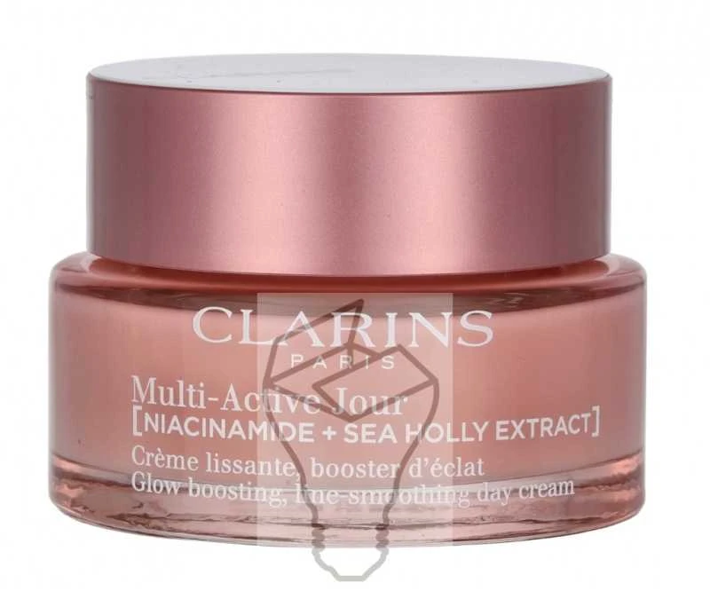 Clarins Multi-Active Jour Day Kreminis lyginantis ir spindesį stiprinantis dieninis veido kremas visiems odos tipams, 50 ml