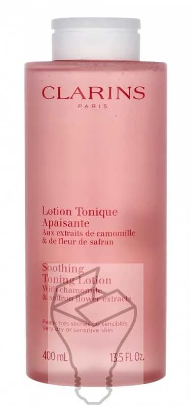 Clarins Soothing Toning Lotion Camomile & Saffron Flower tonikas sausai / jautriai odai, 400 ml