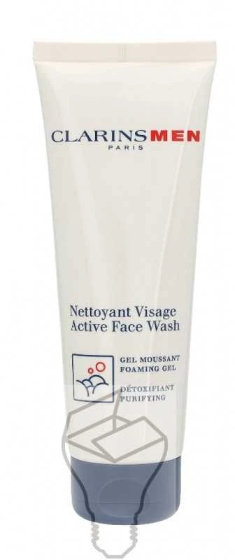 "Clarins" valomasis putojantis gelis vyrams vyrams ("Active Face Wash") 125 ml