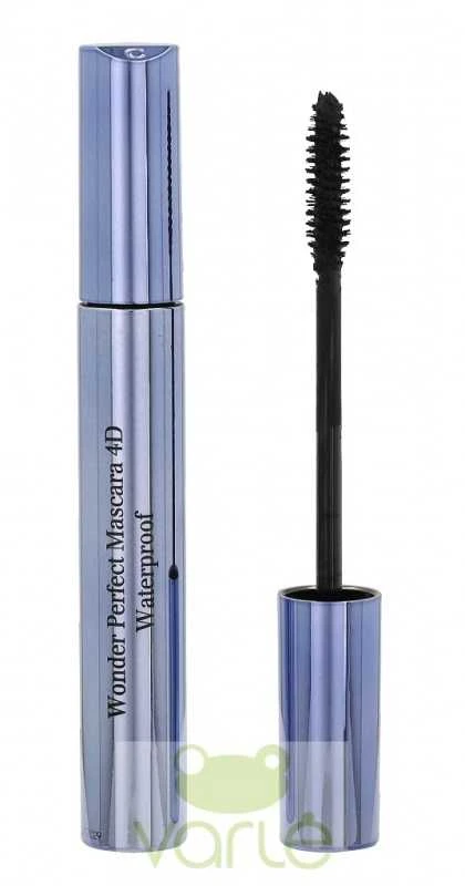 Clarins Wonder Perfect 4D Blakstienų tušas Atsparus vandeniui #01 Perfect Juodas, 8 ml