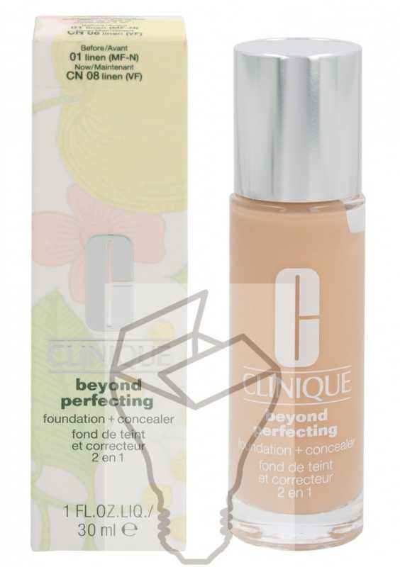 „Clinique Beyond Perfecting Foundation“ makiažo pagrindas ir kaukė „01 Linen“, 30 ml