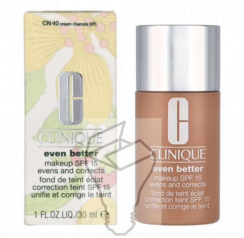 Odos atspalvį koreguojantis makiažo pagrindas Clinique Even Better™ Makeup su SPF15, 30 ml | spalva: CN 40 Cream Chamois
