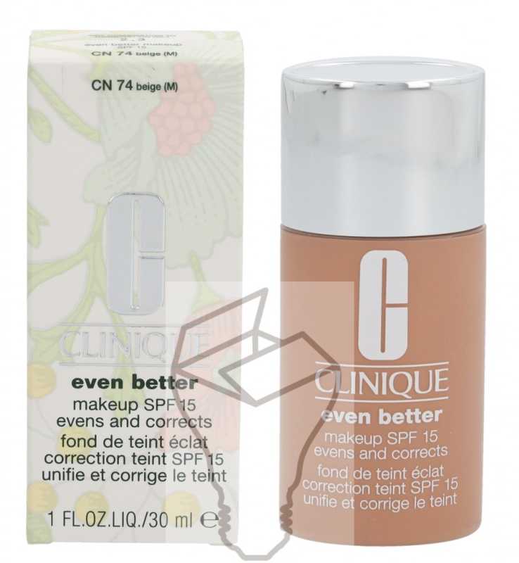 Odos atspalvį koreguojantis makiažo pagrindas Clinique Even Better™ Makeup su SPF15, 30 ml | spalva: CN 74 Beige