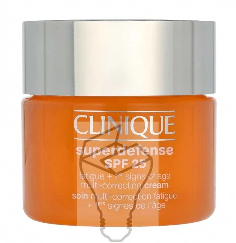 Clinique Superdefense Broad Spectrum SPF 25 Fatigue + First Signs Of Age Multi-correcting Kreminis jauninamasis veido kremas riebiai ir mišriai odai, 50 ml