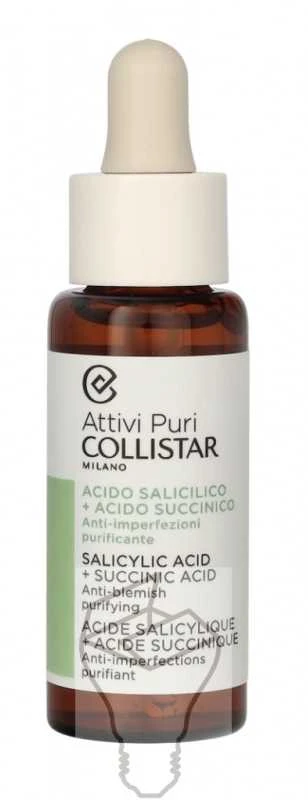 Collistar Attivi Puri salicilo gintaro lašai 30ml
