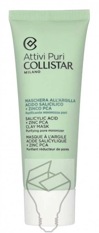 „Collistar“ salicilo rūgšties ir cinko PCA molio kaukė, 75 ml