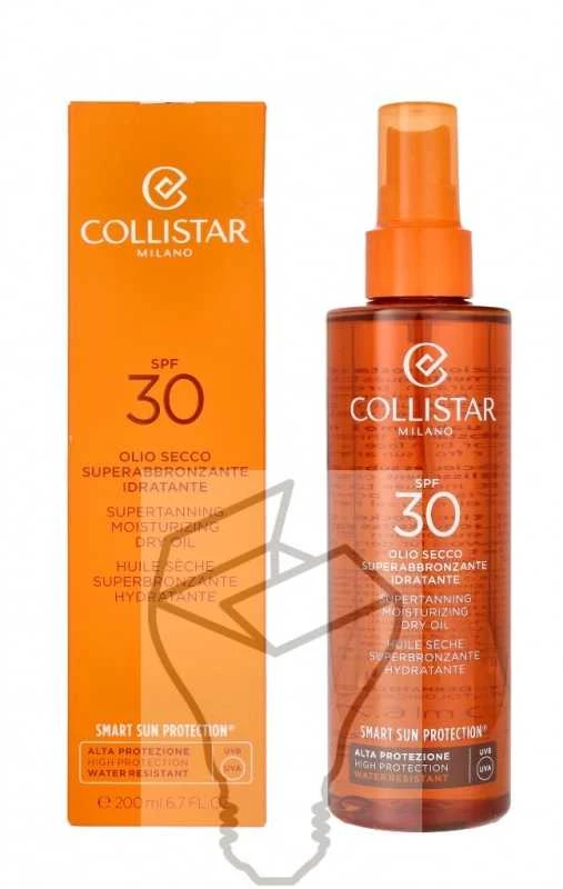 Collistar Supertanning Moisturizing Dry Oil SPF30 Įdegį skatinantis sausas aliejus, 200 ml