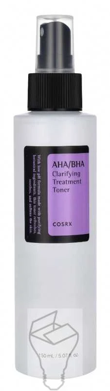 Cosrx AHA/BHA Clarifying Treatment Toner Eksfolijuojantis rūgštinis tonikas veidui, 150 ml