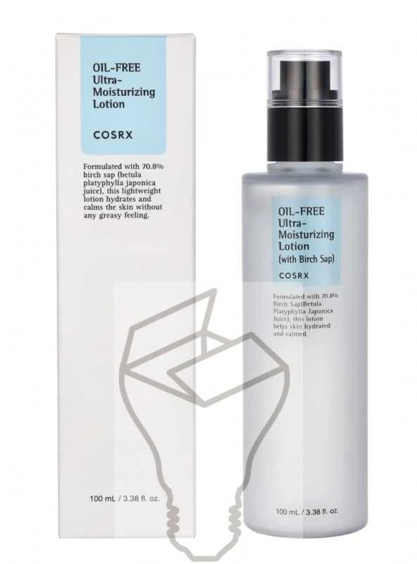 COSRX Oil-Free Ultra-Moisturizing Lotion with Birch Sap Veido losjonas be aliejaus, 100 ml