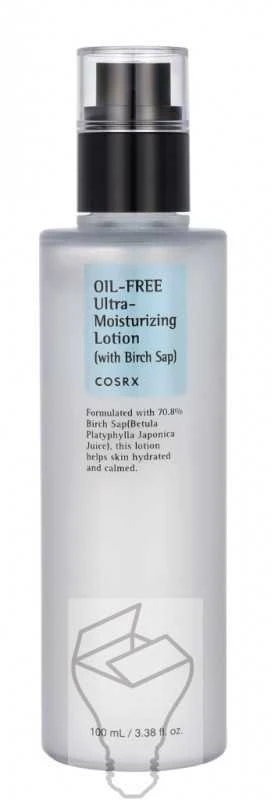 COSRX Oil-Free Ultra-Moisturizing Lotion with Birch Sap Veido losjonas be aliejaus, 100 ml