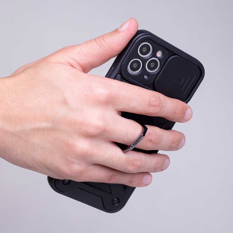 TFO "Defender Slide" dėklas, skirtas "Motorola Edge 50 Neo", juodas