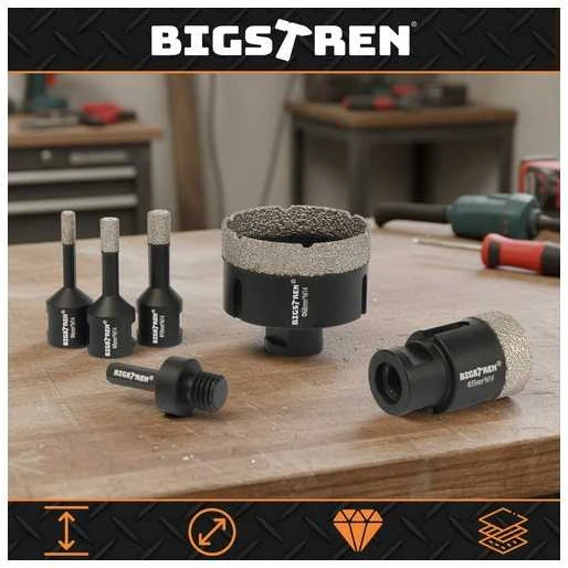Bigstren Diamond hole saws - set of 6 Bigstreen 27079