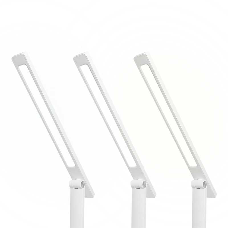 Lamex LED stalinė lempa 10W, 300045006000K, indukcinis įkrovimas, jutiklinis valdymas, reguliatorius, balta, LTC