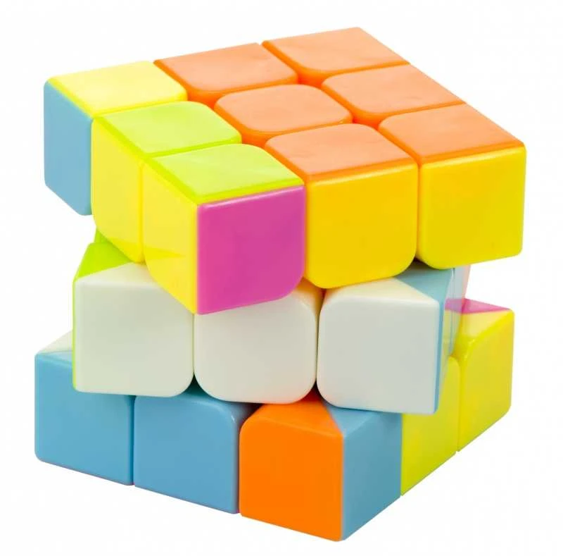 KIK Dėlionės žaidimas Dėlionės kubas 3x3 neon 5,65 cm
