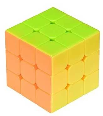 KIK Dėlionės žaidimas Dėlionės kubas 3x3 neon 5,65 cm